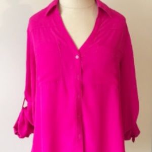 Cute & Comfortable - Express Blouse - hot pink